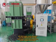 BEISU одноствольная дробилка для PE PPR PVC SPC WPC PET PS PC ABS Трубные листы барабаны паллеты резервуары woo