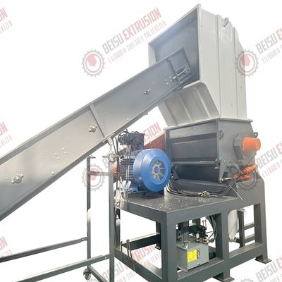 45 Kw Motor Power Plastic Shredder Machine with D2/SKD-11 Blades and Frequency-Controlled Hydraulic System